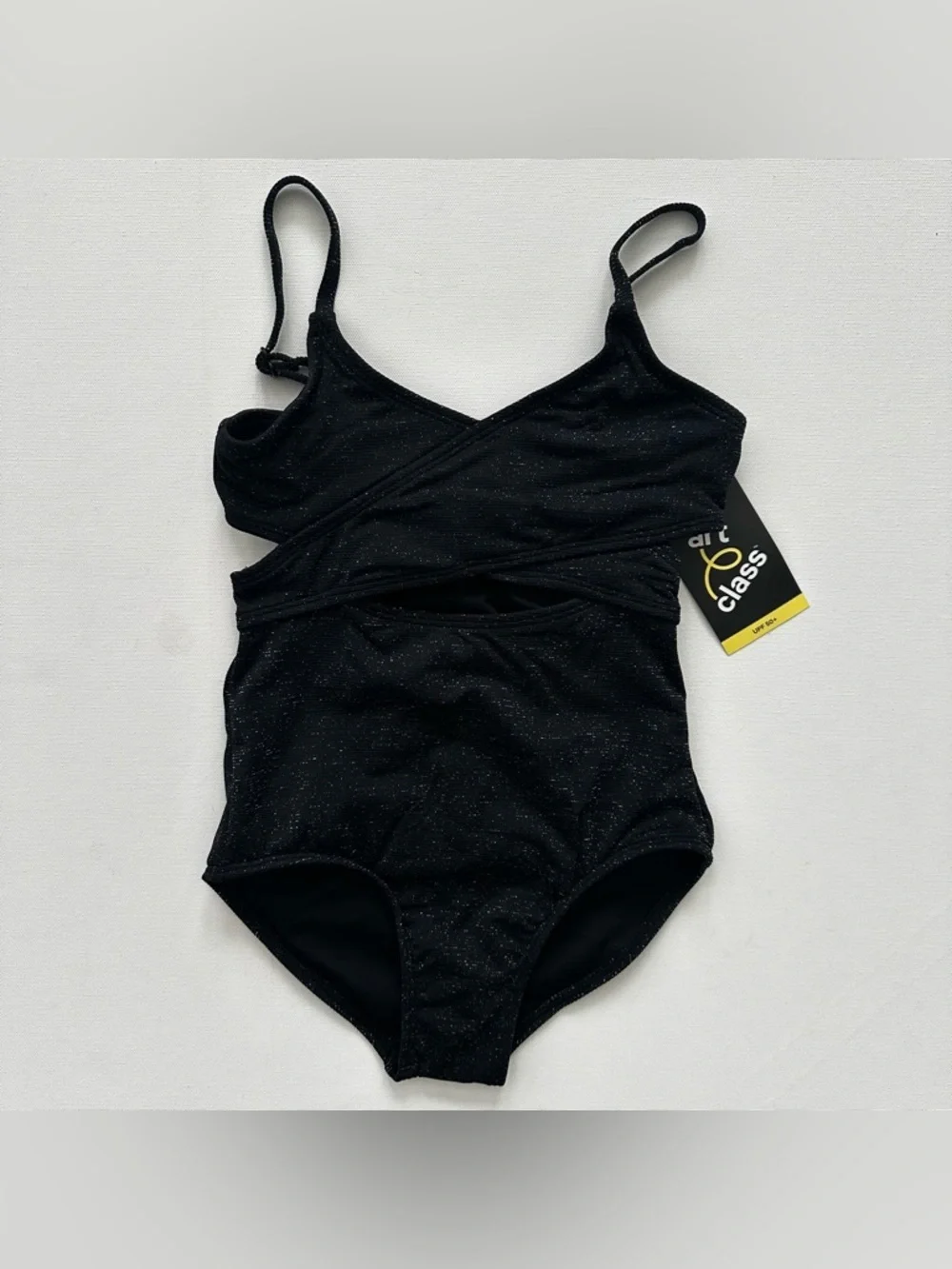 art class Black Sparkle One-Piece Swimsuit Size (6/7)